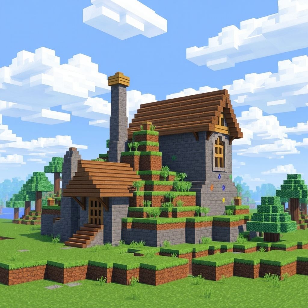 การผจญภัยในโลก Minecraft